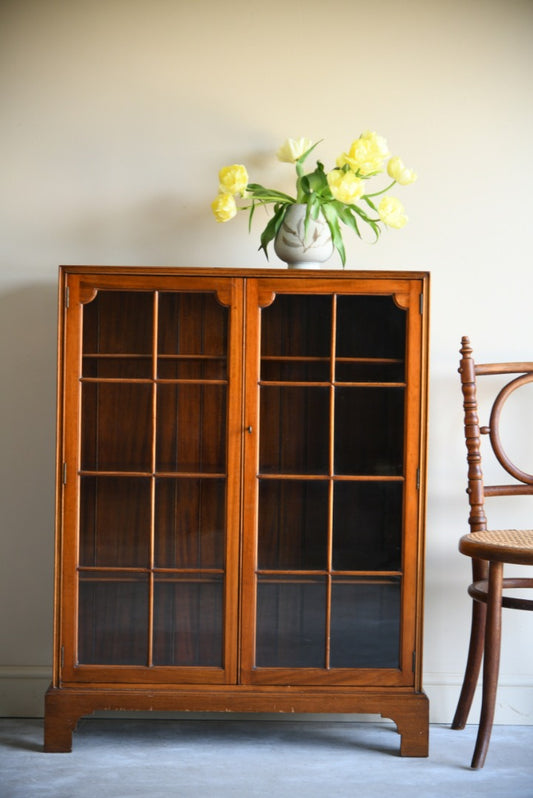 Walnut Glazed Bookcase