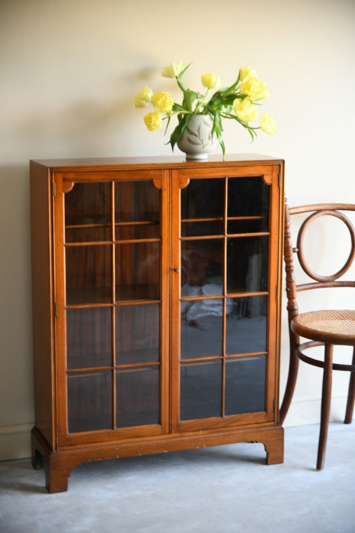 Walnut Glazed Bookcase