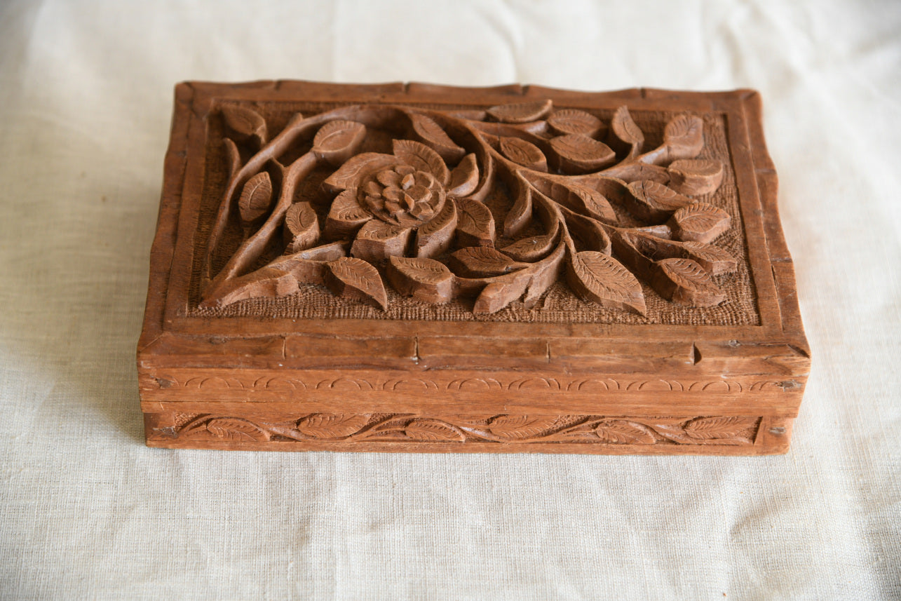 Carved Wooden Box