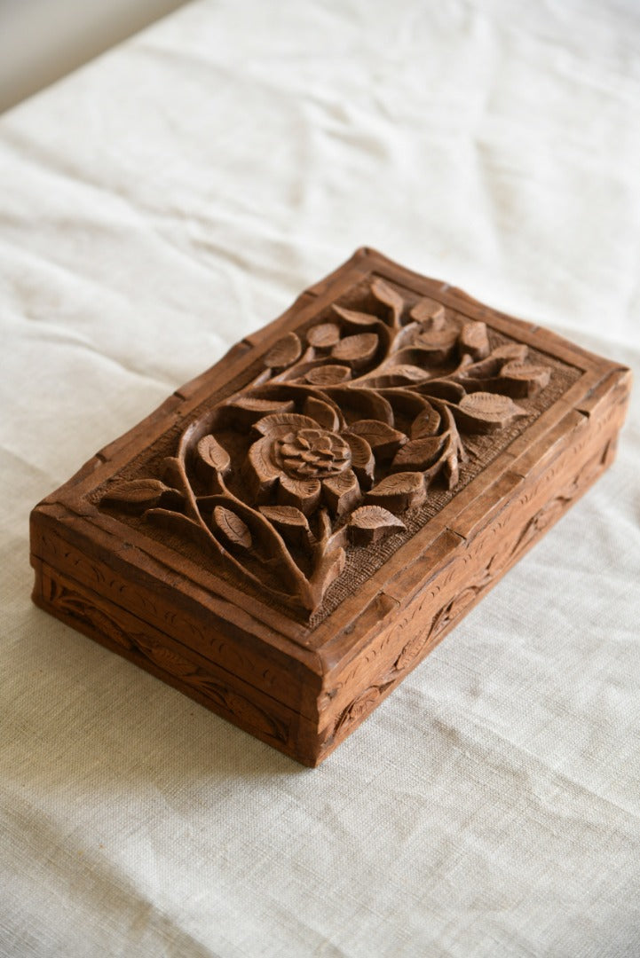 Carved Wooden Box