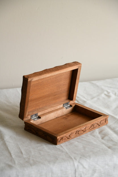 Carved Wooden Box