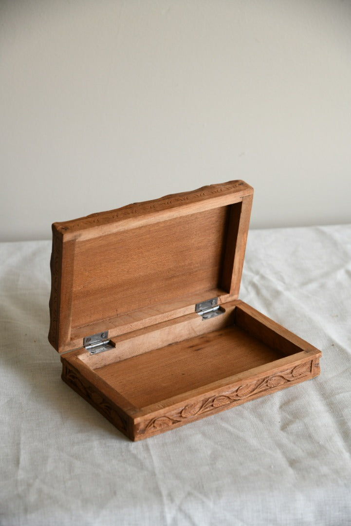 Carved Wooden Box