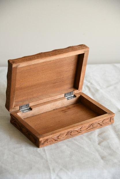 Carved Wooden Box