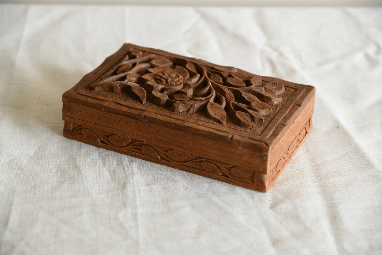 Carved Wooden Box