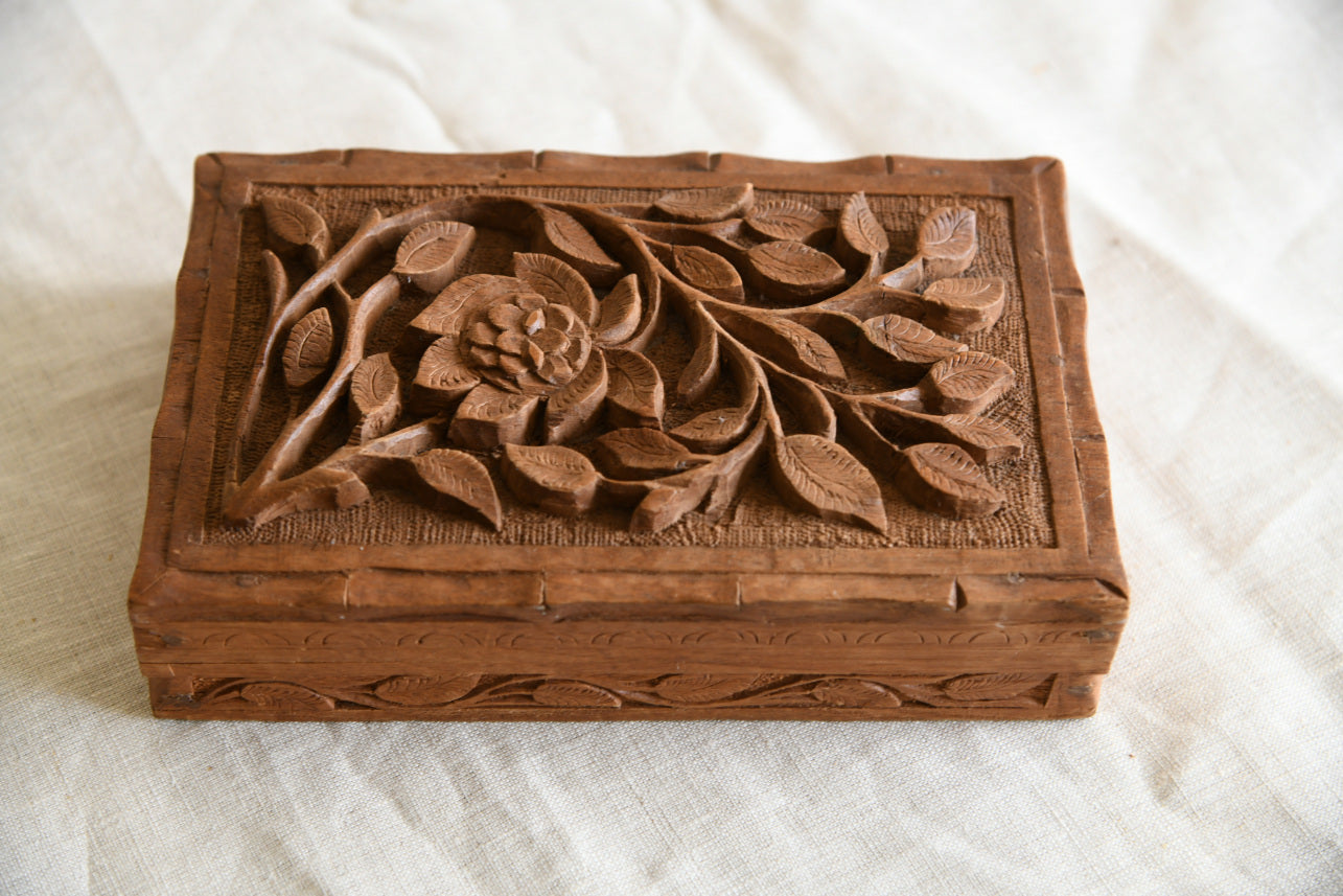 Carved Wooden Box