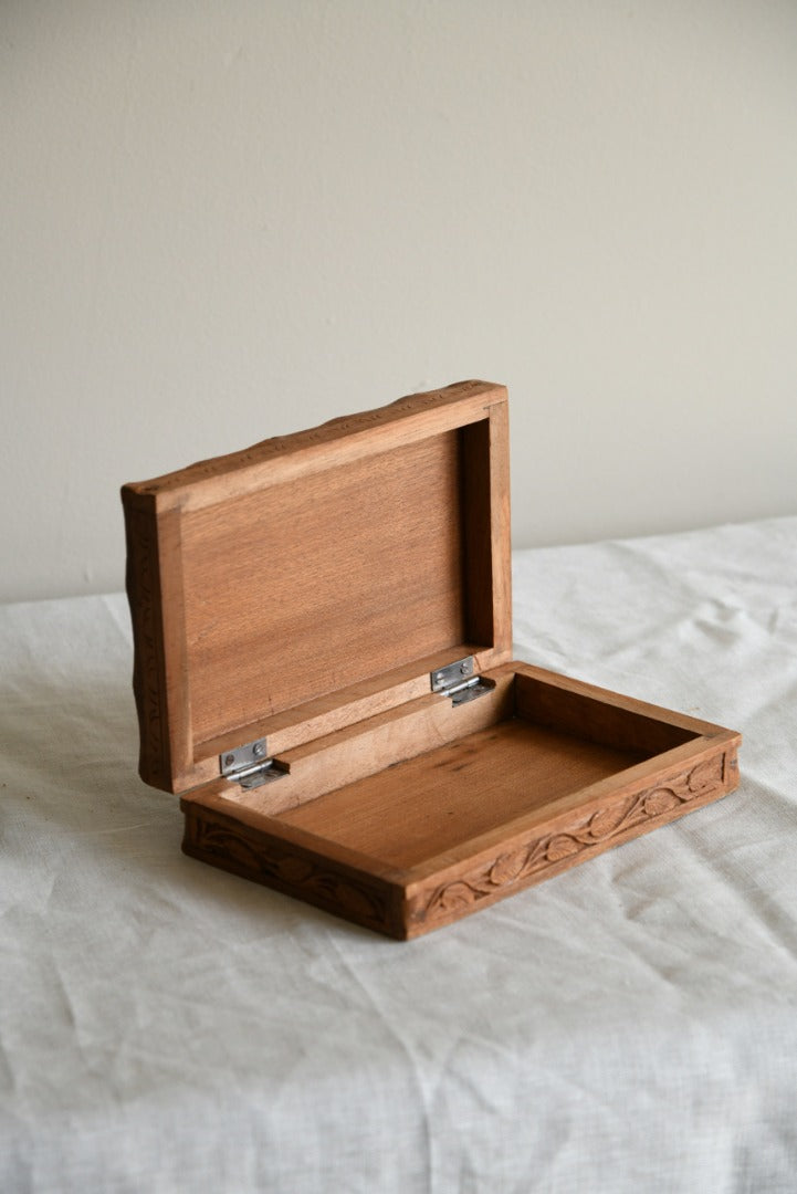 Carved Wooden Box