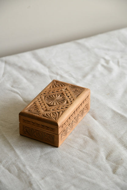 Single Small Carved Box