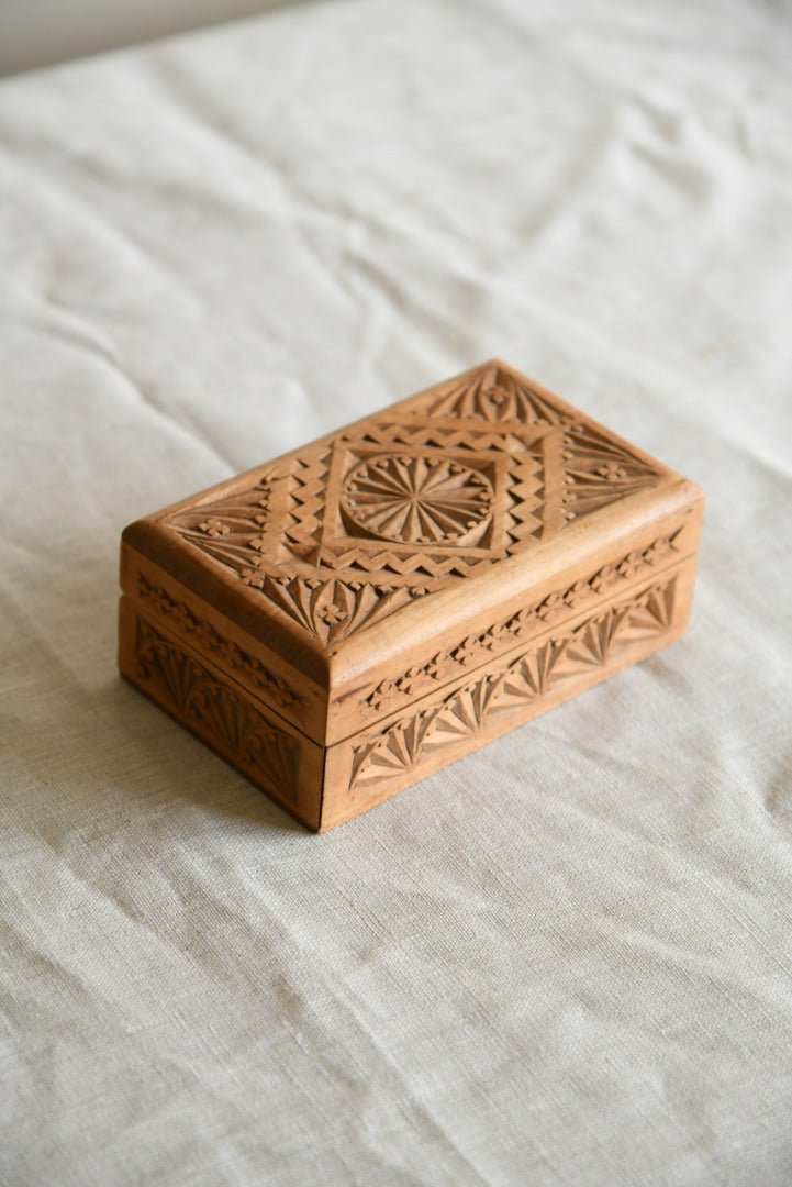 Single Small Carved Box