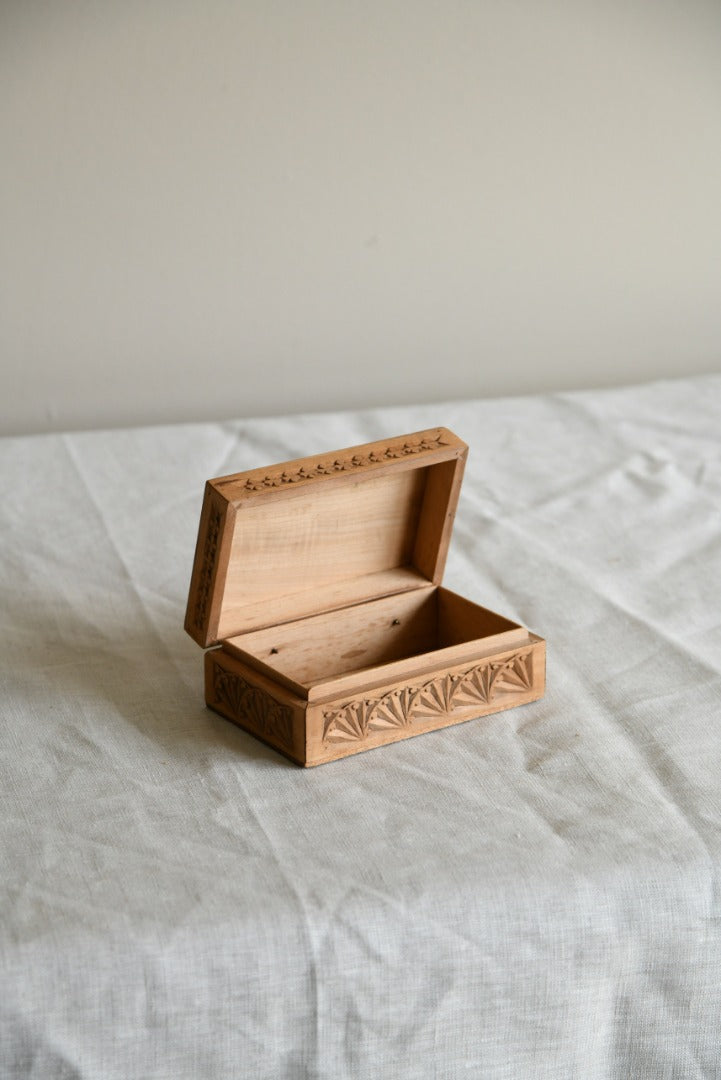 Single Small Carved Box