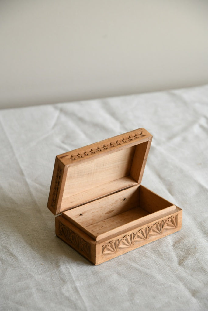 Single Small Carved Box