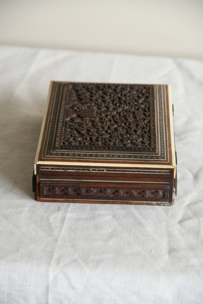 Anglo Indian Carved Sandalwood Box