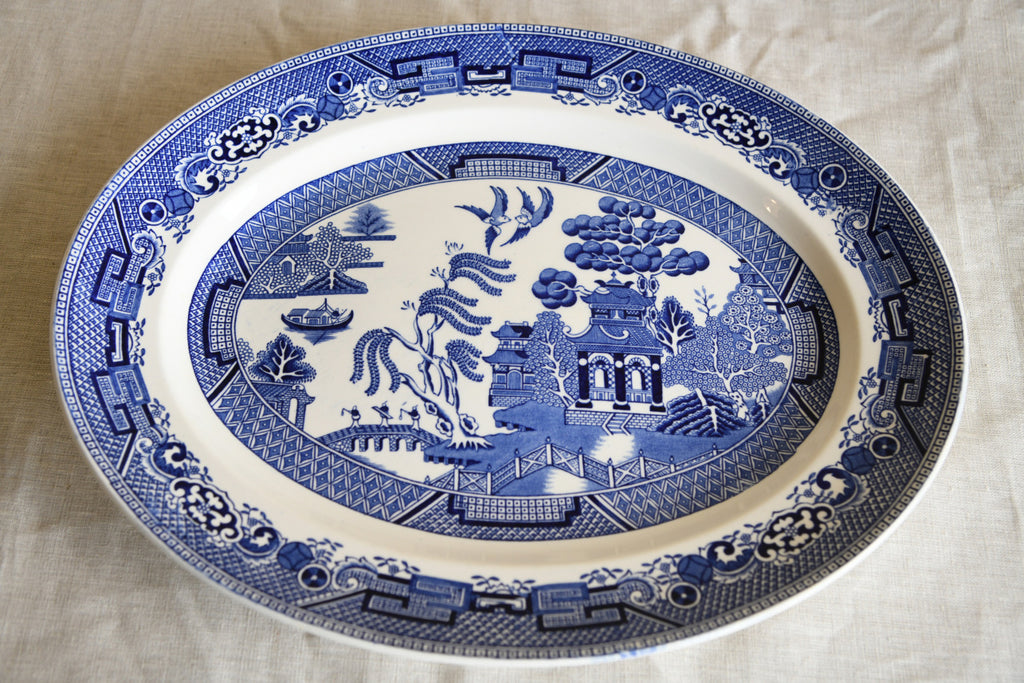 Assorted Blue & White Serving Plates