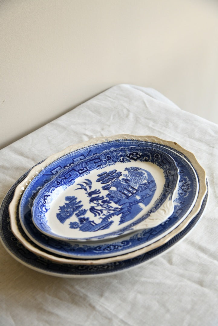 Assorted Blue & White Serving Plates