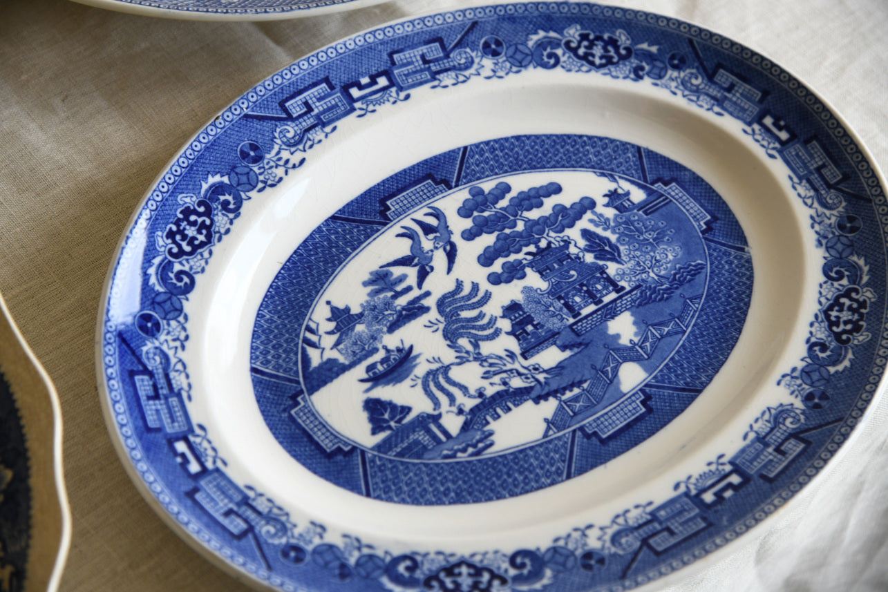 Assorted Blue & White Serving Plates