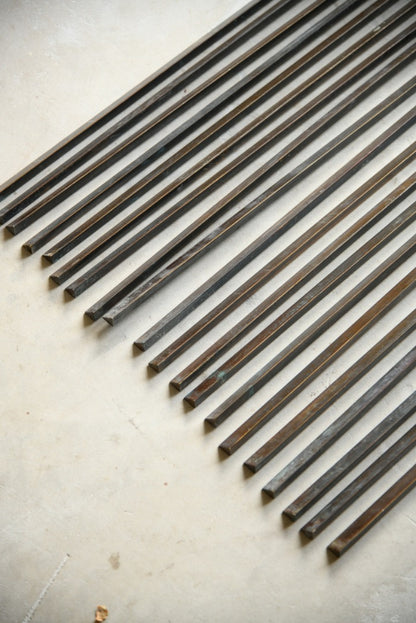 20 Antique Stair Rods