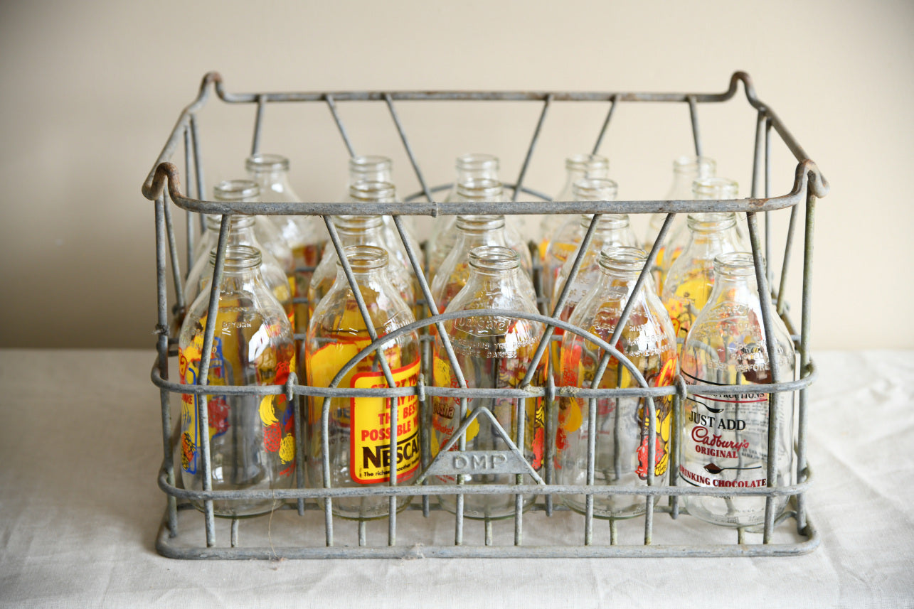 Crate of Milk Bottles