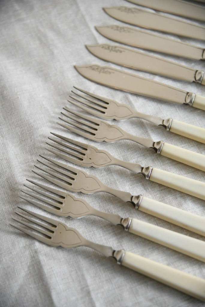 6 x Vintage Fish Knives and Forks