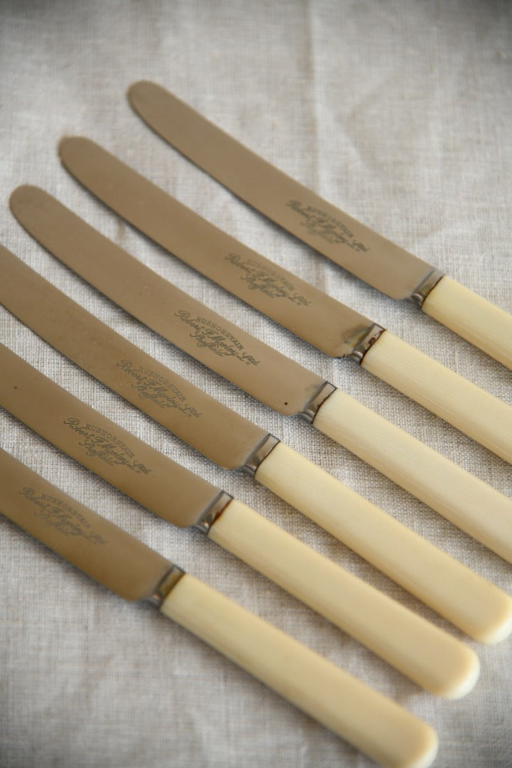 6 Vintage Rusnorstain Butter Knives