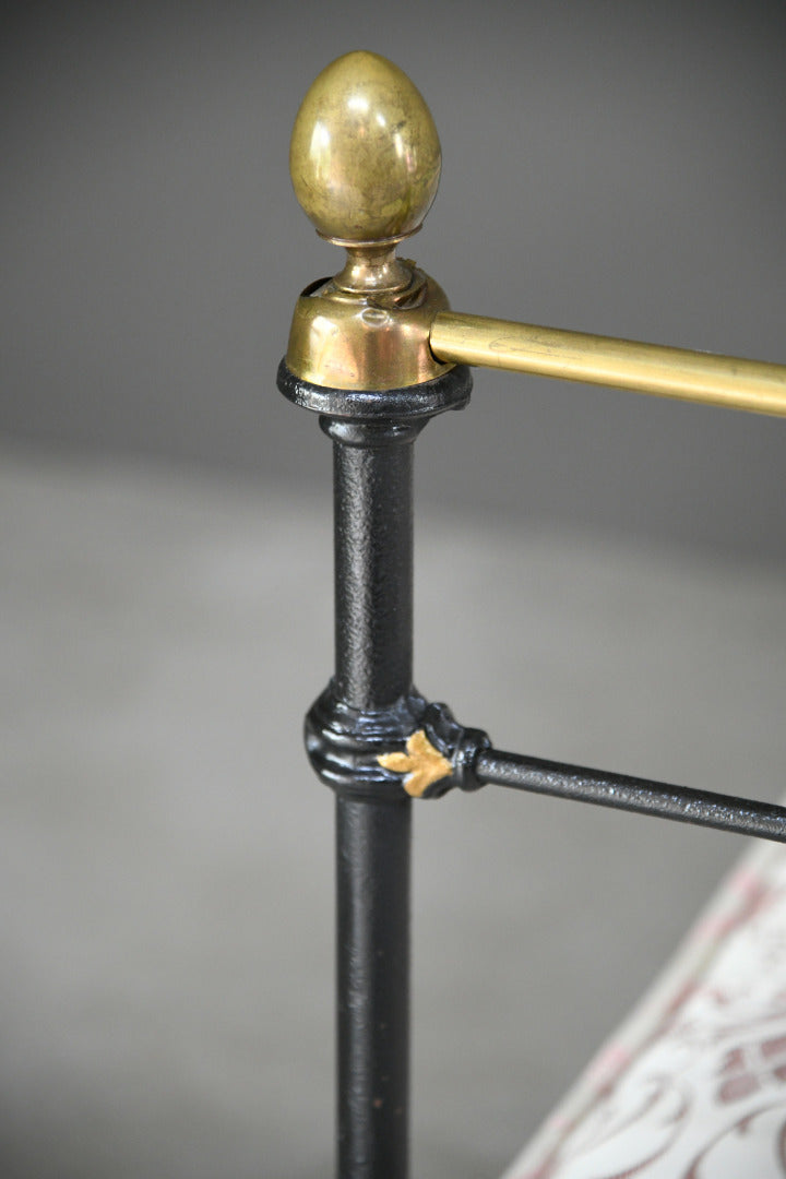 Victorian Black & Brass Double Bed Frame