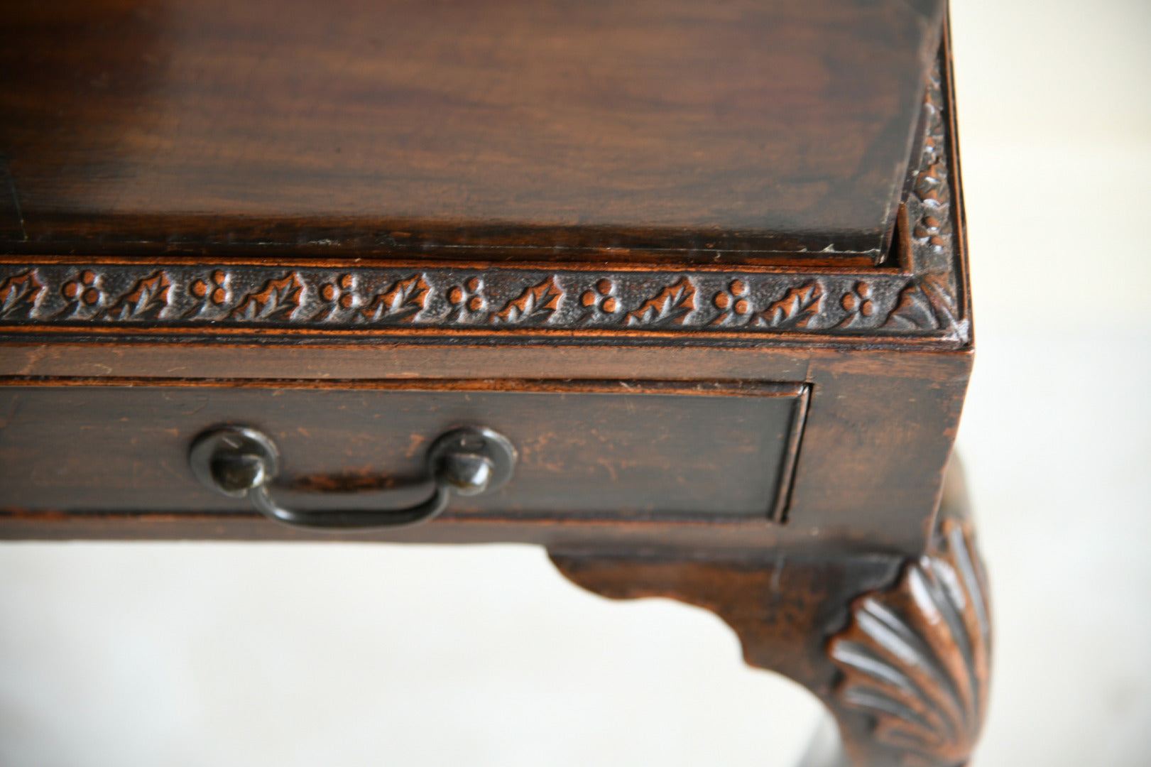 George III Mahogany Writing Desk & Stand