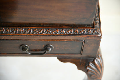 George III Mahogany Writing Desk & Stand