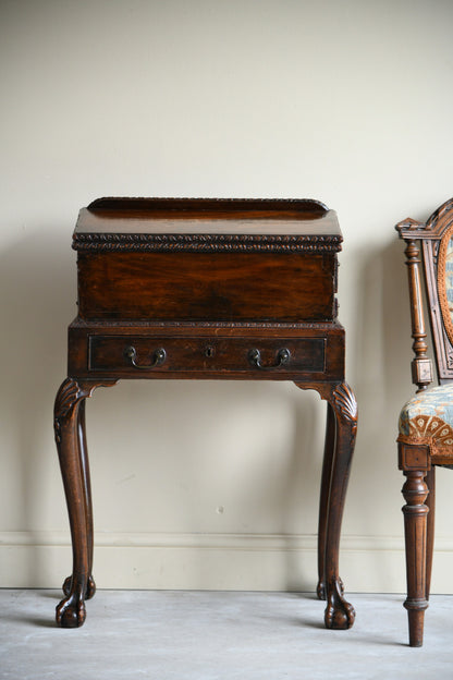 George III Mahogany Writing Desk & Stand