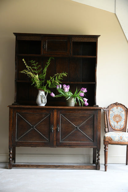 Early 20th Century Dark Oak Dresser