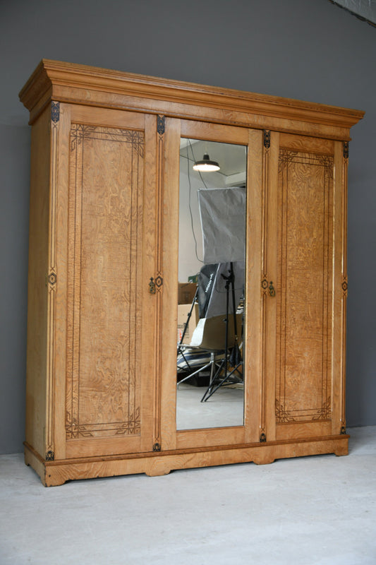 Victorian Aesthetic Movement Triple Wardrobe