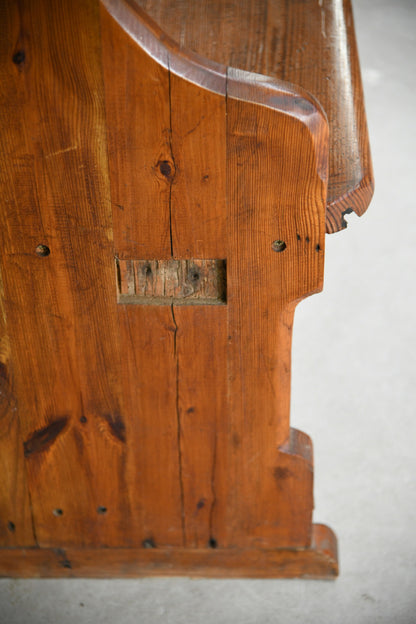 Antique Pine Chapel Bench Pew