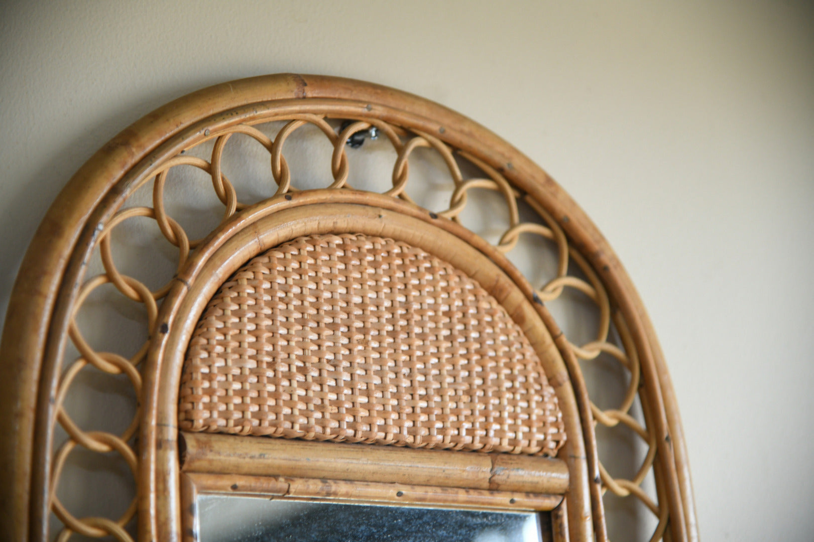 Vintage Cane Mirror