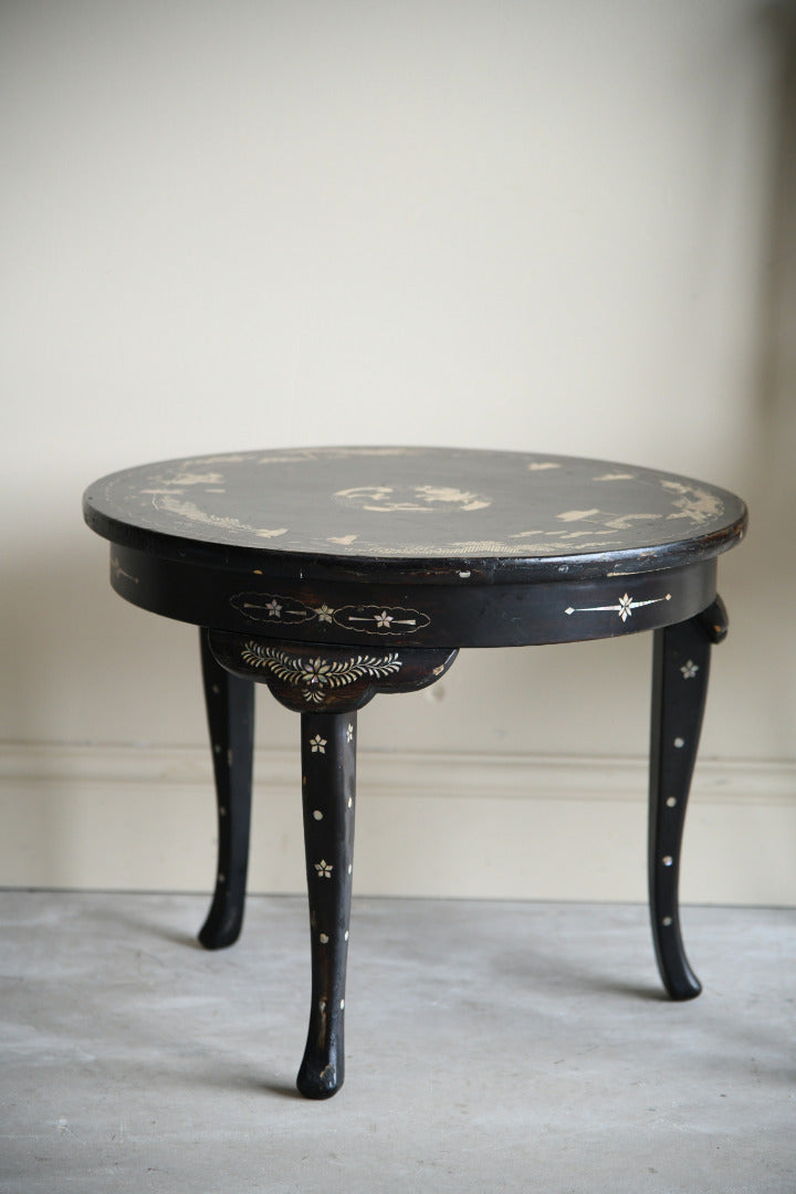 Black Lacquer Oriental Coffee Table