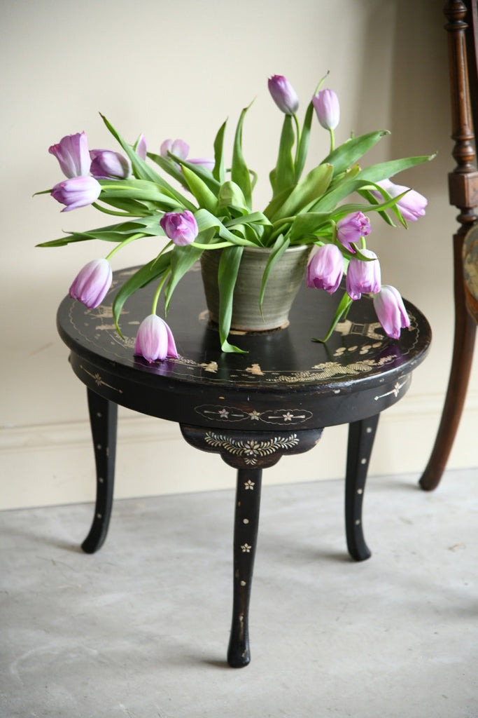 Black Lacquer Oriental Coffee Table