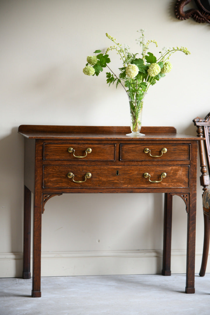 Antique Oak Side Table Lowboy