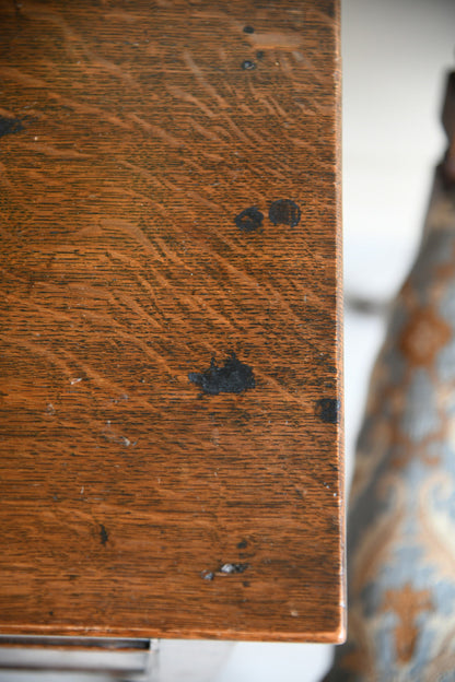 Antique Oak Side Table Lowboy