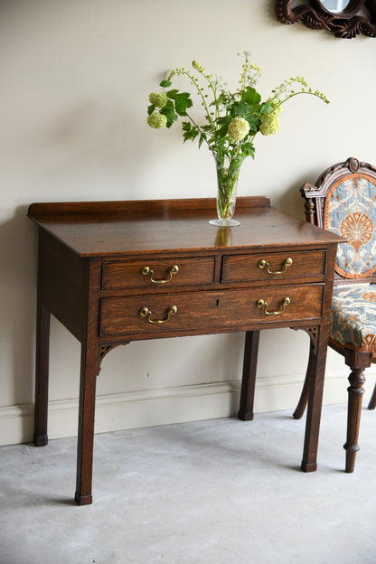 Antique Oak Side Table Lowboy