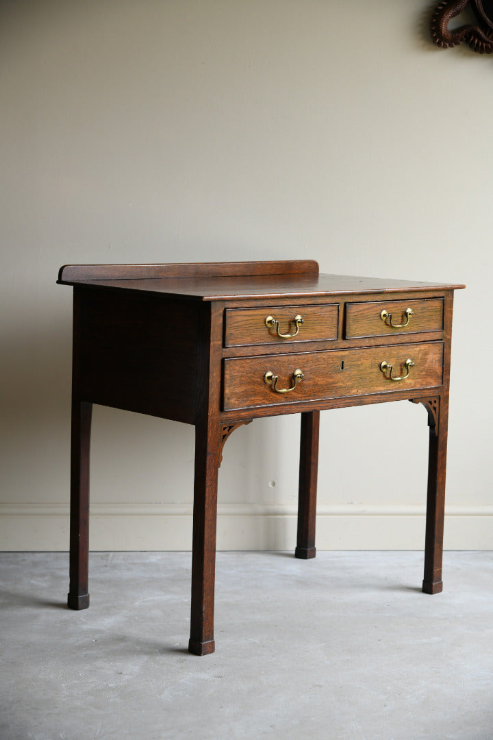 Antique Oak Side Table Lowboy