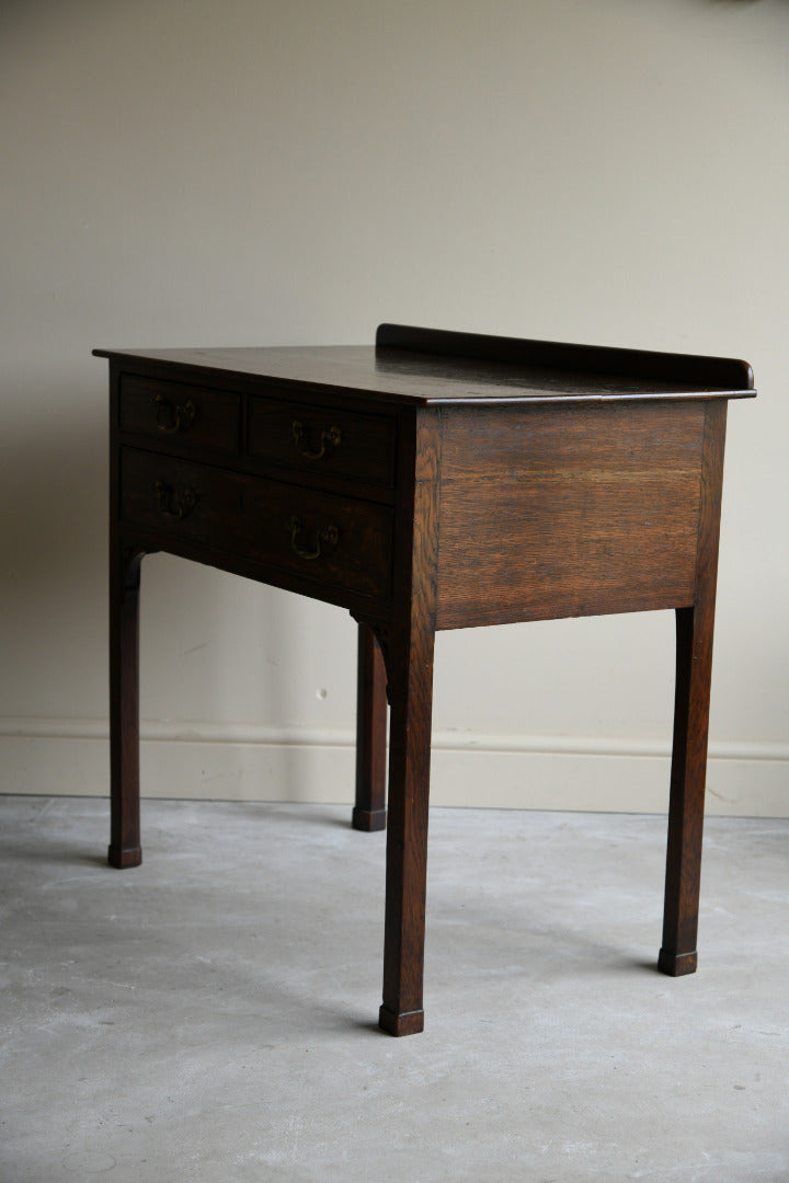 Antique Oak Side Table Lowboy