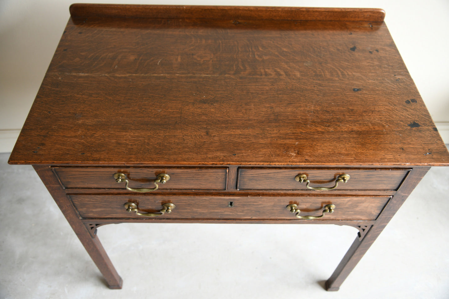 Antique Oak Side Table Lowboy