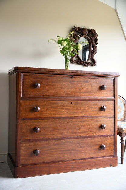 Large Antique Mahogany Chest of Drawers