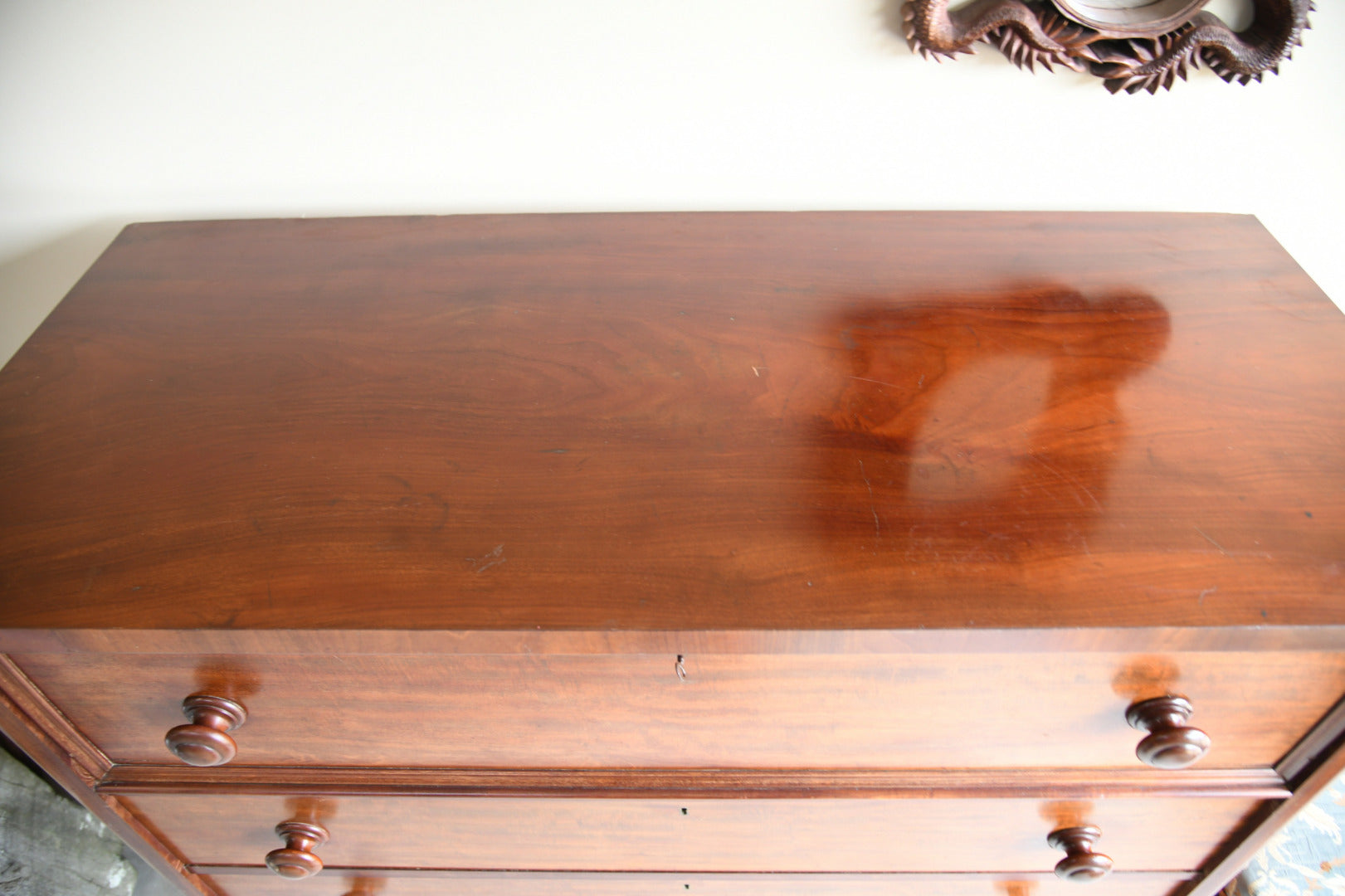 Large Antique Mahogany Chest of Drawers