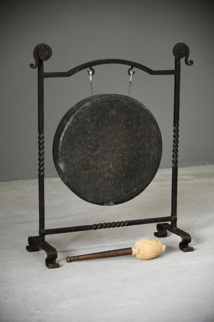 Early 20th Century Wrought Iron Gong