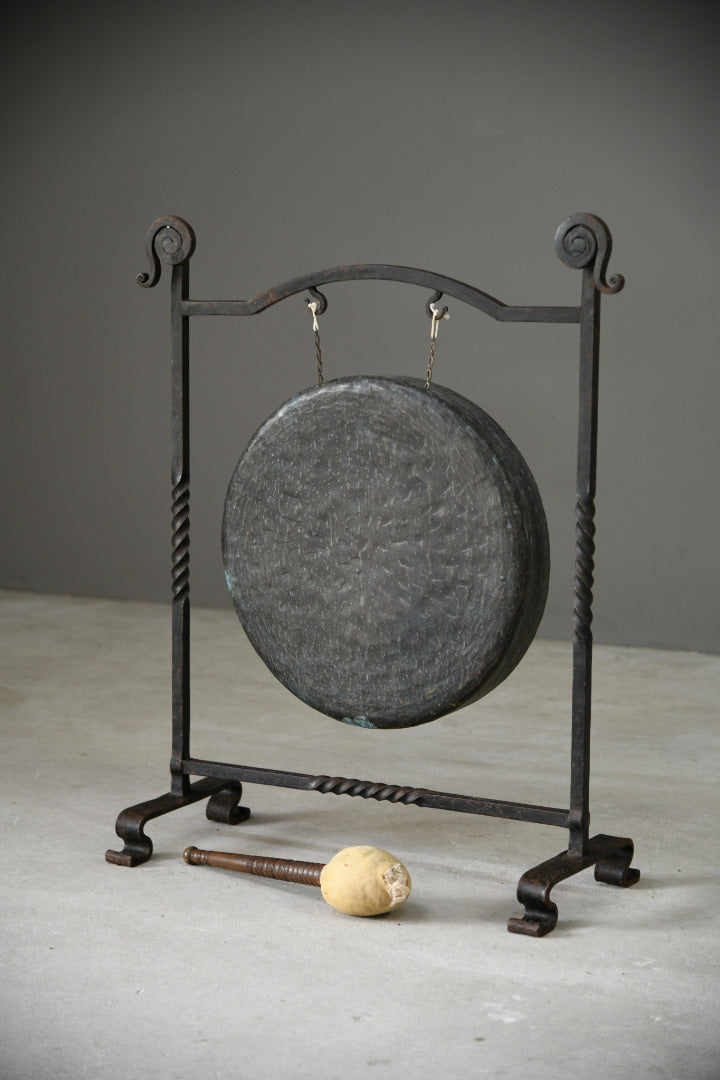 Early 20th Century Wrought Iron Gong