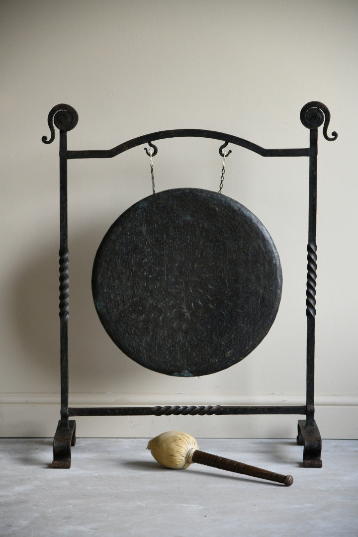 Early 20th Century Wrought Iron Gong