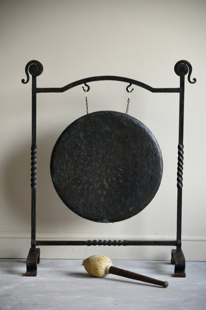 Early 20th Century Wrought Iron Gong