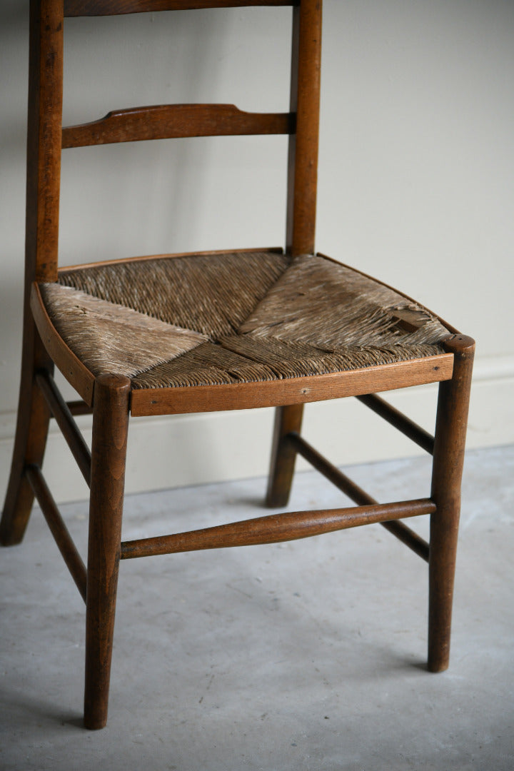Rustic Beech & Rush Ladderback Chair