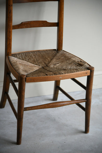 Rustic Beech & Rush Ladderback Chair