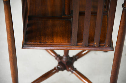 Edwardian Mahogany Revolving Bookcase Table