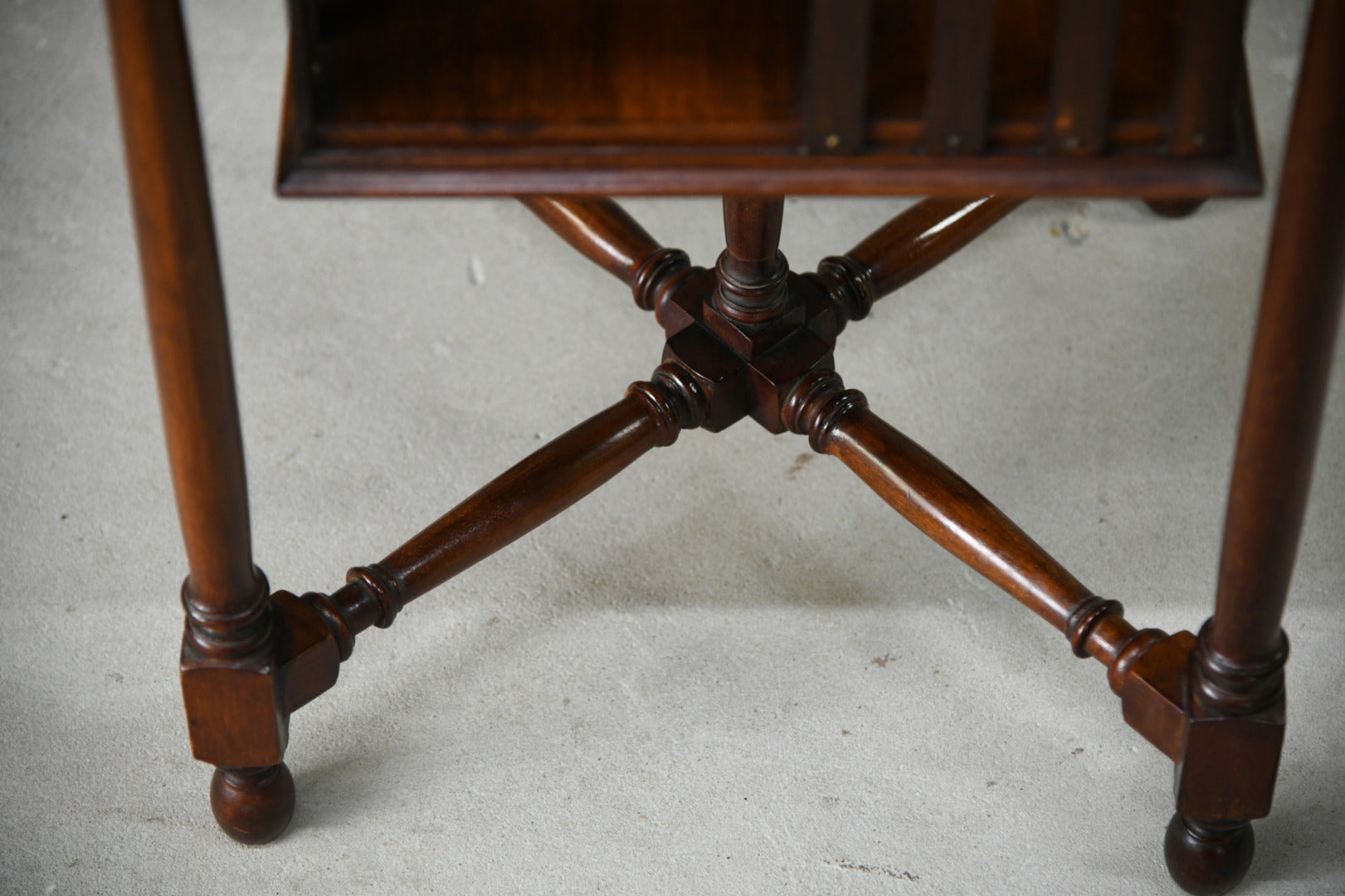 Edwardian Mahogany Revolving Bookcase Table