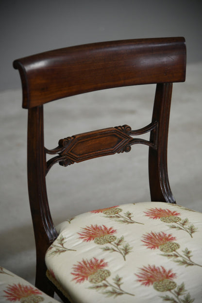 Set 4 Antique Mahogany Dining Chairs