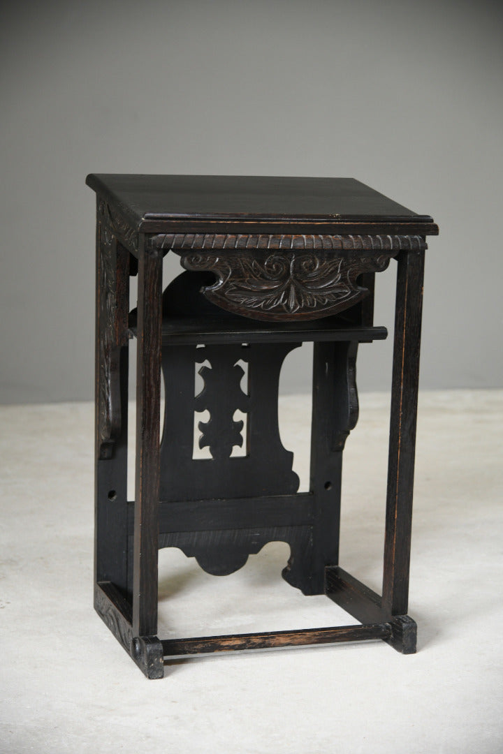 Ebonised Oak Reading Lectern